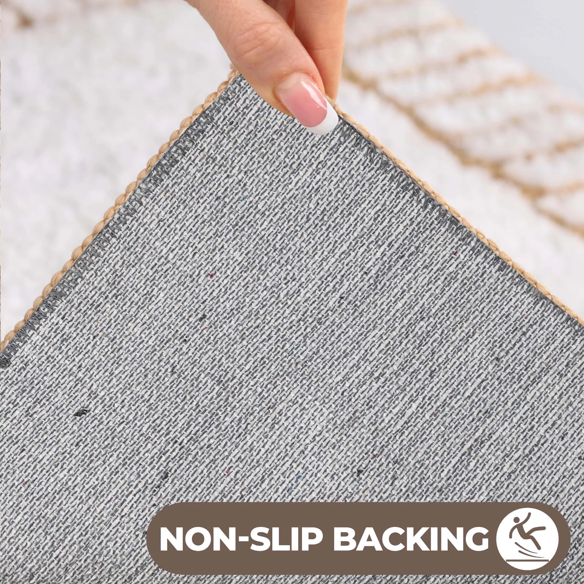 Inaya Modern Striped Tufted Shag Machine Washable Bath Rugs, Set of 2 - Bath Rugs by Superior Brand