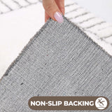 Inaya Modern Striped Tufted Shag Machine Washable Bath Rugs, Set of 2 - Bath Rugs by Superior Brand
