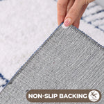 Inaya Modern Striped Tufted Shag Machine Washable Bath Rugs, Set of 2 - Bath Rugs by Superior Brand