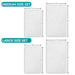 Myra Medallion Textured Jacquard Machine Washable Bath Rugs, Set of 2 - Bath Rugs by Superior Brand