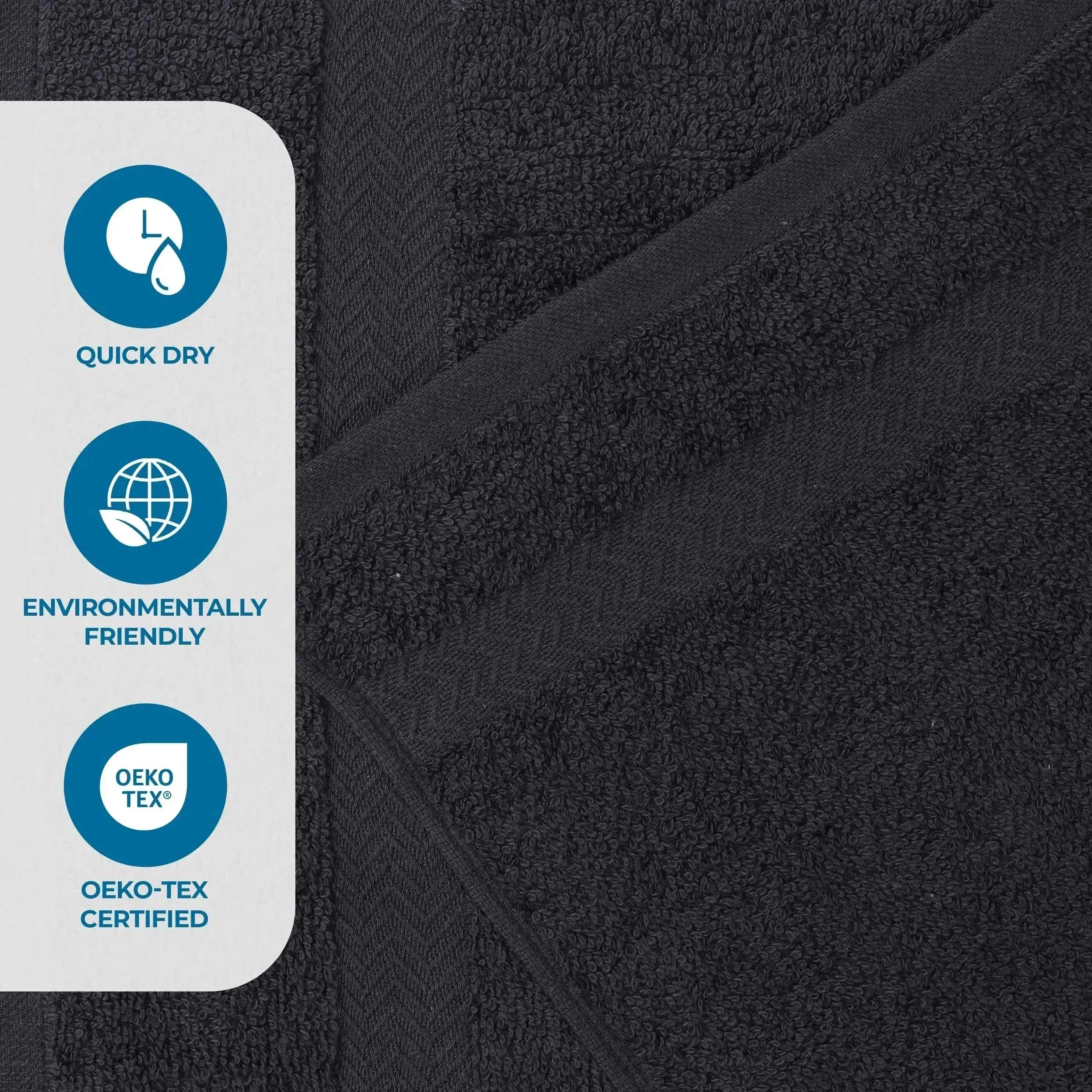 Highly Absorbent Eco-Friendly Soft Cotton 18 Piece Towel Set - Towel Set by Superior