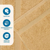 Highly Absorbent Eco-Friendly Soft Cotton 18 Piece Towel Set - Towel Set by Superior