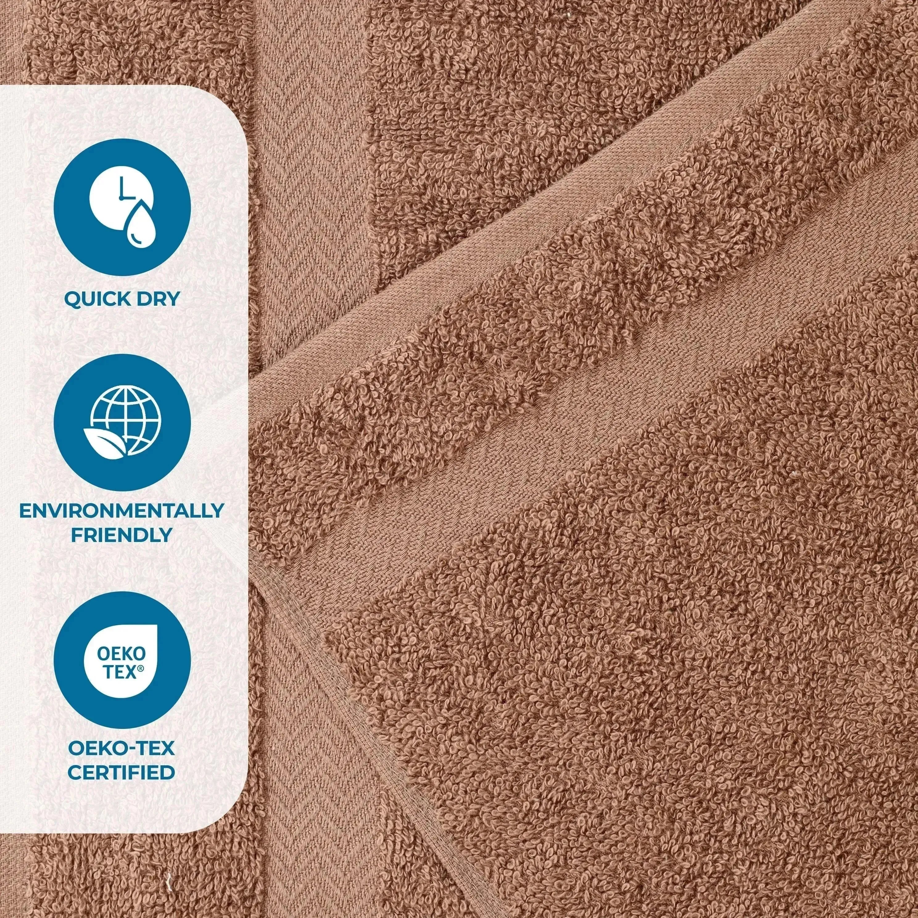 Highly Absorbent Eco-Friendly Soft Cotton 18 Piece Towel Set - Towel Set by Superior