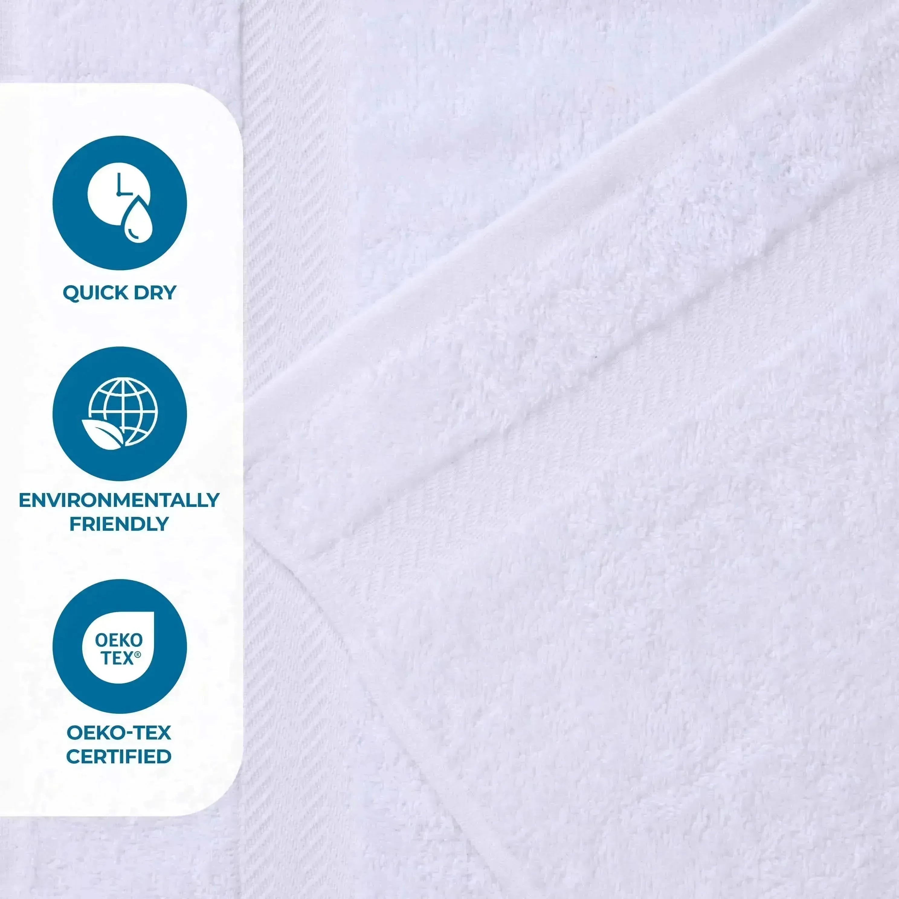 Highly Absorbent Eco-Friendly Soft Cotton 18 Piece Towel Set - Towel Set by Superior