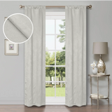 Waverly Geometric Washable Room Darkening Blackout Curtains, Set of 2