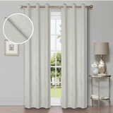 Waverly Geometric Washable Room Darkening Blackout Curtains, Set of 2