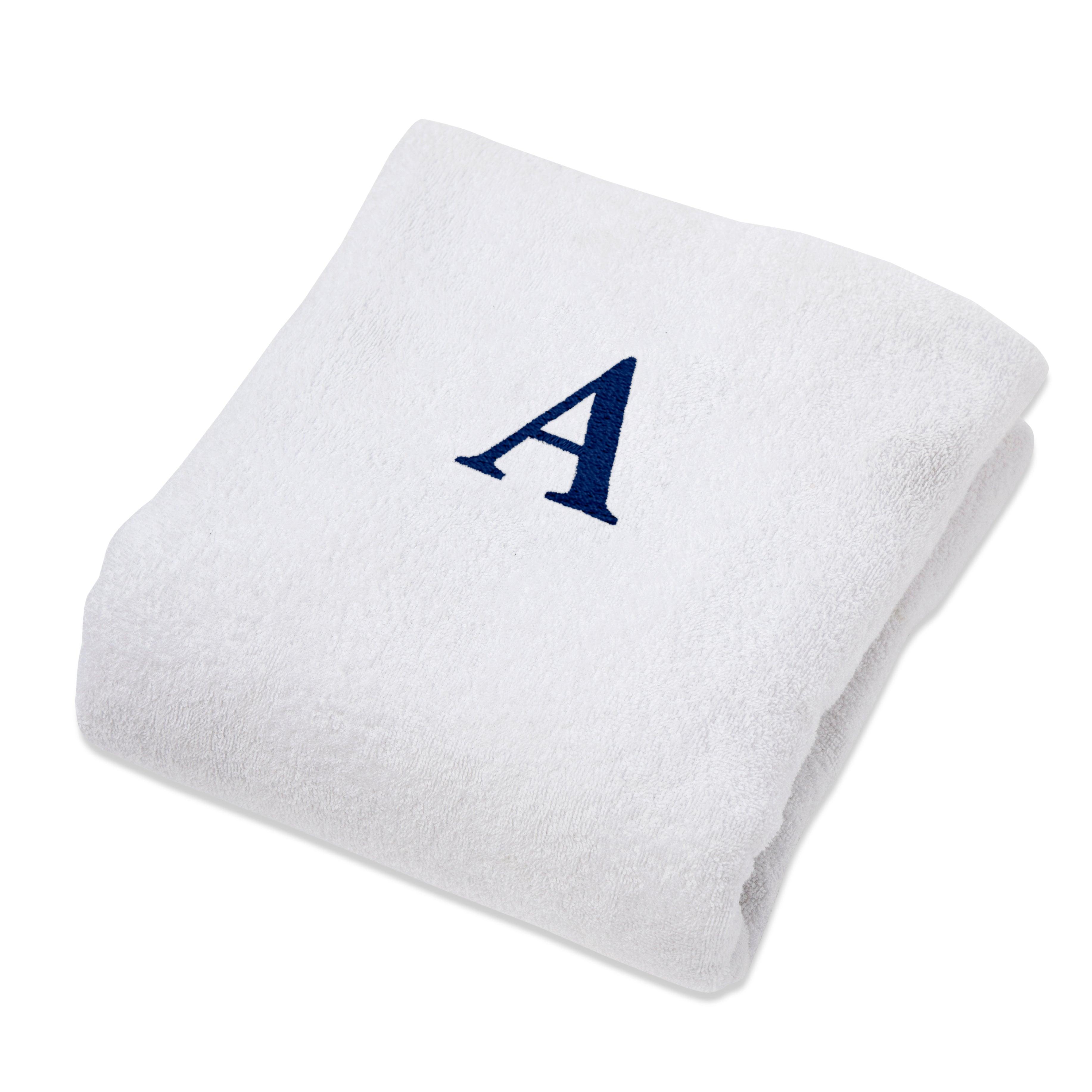Cotton Monogrammed Patio Chaise Lounge Chair Cover - Beach Towel by Superior Brand