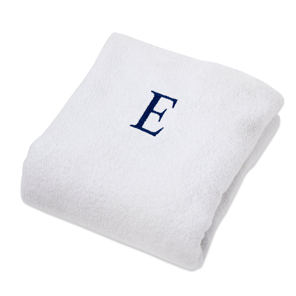 Superior Monogrammed Combed Cotton Lounge Chair Cover - White