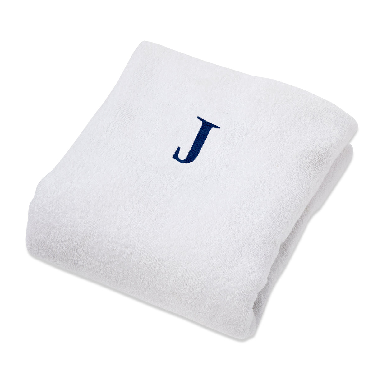 Superior Monogrammed Combed Cotton Lounge Chair Cover - J