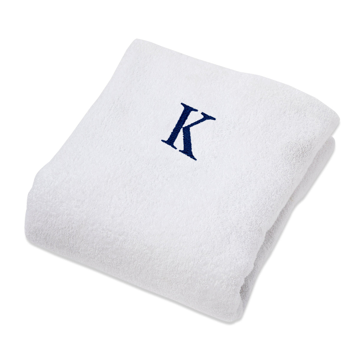 Superior Monogrammed Combed Cotton Lounge Chair Cover - White