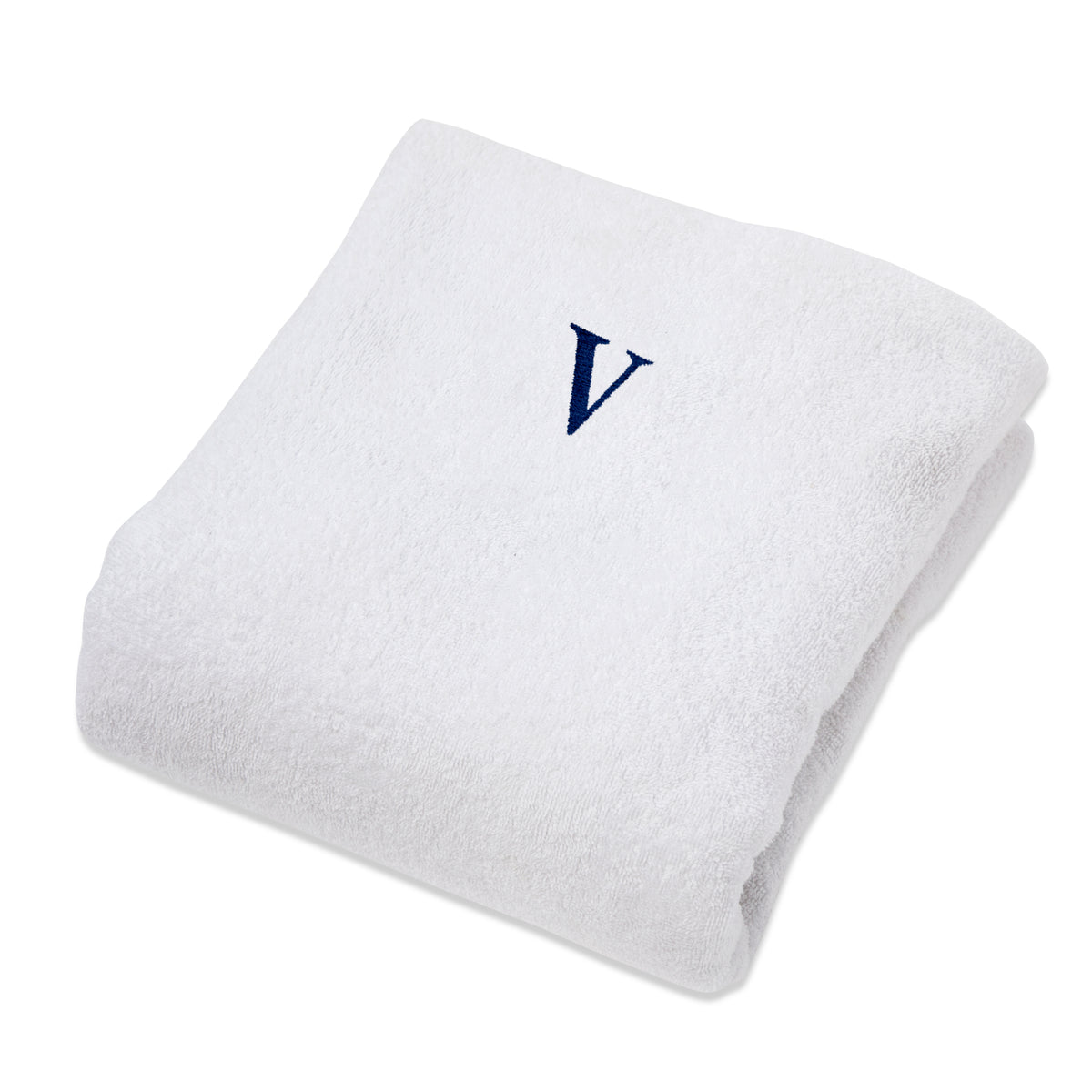 Superior Monogrammed Combed Cotton Lounge Chair Cover - V
