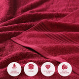 Egyptian Cotton Plush Absorbent Luxury Bath Towel Set of 4 - Egyptian Cotton Bath Towel by Superior Brand