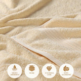 Egyptian Cotton Plush Absorbent Luxury Bath Towel Set of 4 - Egyptian Cotton Bath Towel by Superior Brand