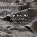 Egyptian Cotton Plush Absorbent Luxury Bath Towel Set of 4 - Egyptian Cotton Bath Towel by Superior Brand