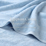 Egyptian Cotton Plush Absorbent Luxury Bath Towel Set of 4 - Egyptian Cotton Bath Towel by Superior Brand