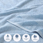Egyptian Cotton Plush Absorbent Luxury Bath Towel Set of 4 - Egyptian Cotton Bath Towel by Superior Brand