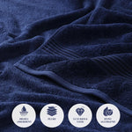 Heritage Egyptian Cotton Plush Thick Absorbent Bath Sheet Set of 2 - Egyptian Cotton Bath Sheet by Superior Brand