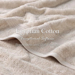 Egyptian Cotton Plush Absorbent Luxury Bath Towel Set of 4 - Egyptian Cotton Bath Towel by Superior Brand
