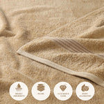 Egyptian Cotton Plush Absorbent Luxury Bath Towel Set of 4 - Egyptian Cotton Bath Towel by Superior Brand