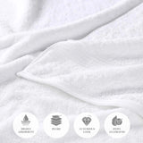 Egyptian Cotton Plush Absorbent Luxury Bath Towel Set of 4 - Egyptian Cotton Bath Towel by Superior Brand