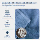 Egyptian Cotton Bath Towels - Plush Bath Sheet Set of 2