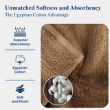 Madison Egyptian Cotton Plush Thick Absorbent Hand Towel Set of 4