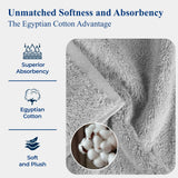 Egyptian Cotton Bath Towels - Plush Bath Sheet Set of 2