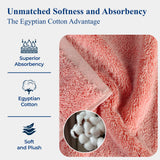 Egyptian Cotton Bath Towels - Plush Bath Sheet Set of 2