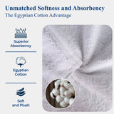 Egyptian Cotton Bath Towels - Plush Bath Sheet Set of 2