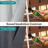 Neal 100% Blackout Machine Washable Grommet Curtains, Set of 2 Panels