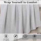Chrisney Cotton Blanket - Textured Chevron Weave & All Season Comfort