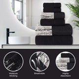 Lodi Cotton 3-Piece Bathroom Towel Set – Absorbent Mid-Weight Solids & Patterns