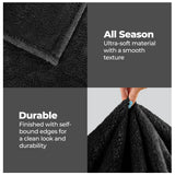 Superior Fleece Plush Medium Weight Fluffy Solid Decorative Blanket