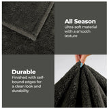 Superior Fleece Plush Medium Weight Fluffy Solid Decorative Blanket