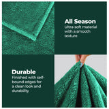 Superior Fleece Plush Medium Weight Fluffy Solid Decorative Blanket