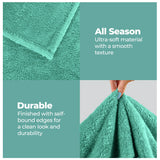 Superior Fleece Plush Medium Weight Fluffy Solid Decorative Blanket