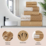 Lodi Cotton 3-Piece Bathroom Towel Set – Absorbent Mid-Weight Solids & Patterns
