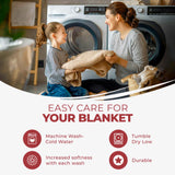 100% Cotton Thermal Blanket – Diamond Weave All-Season, Lightweight & Breathable