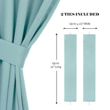 Classic Modern Solid Room Darkening Blackout Curtain Panels, Set of 2