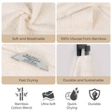 Ultra-Soft Rayon from Bamboo Cotton Blend Bath and Face Towel Set - Towel Set by Superior