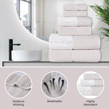 Lodi Cotton 3-Piece Bathroom Towel Set – Absorbent Mid-Weight Solids & Patterns