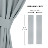 Classic Modern Solid Room Darkening Blackout Curtain Panels, Set of 2