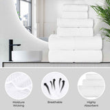 Lodi Cotton 3-Piece Bathroom Towel Set – Absorbent Mid-Weight Solids & Patterns