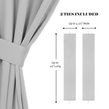 Classic Modern Solid Room Darkening Blackout Curtain Panels, Set of 2