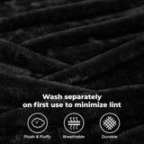 Superior Fleece Plush Medium Weight Fluffy Solid Decorative Blanket