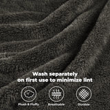Superior Fleece Plush Medium Weight Fluffy Solid Decorative Blanket
