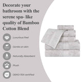 Rayon from Bamboo Cotton Blend Luxury Assorted 18 Piece Towel Set - Towel Set by Superior