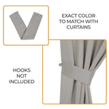 Classic Modern Solid Room Darkening Blackout Curtain Panels, Set of 2