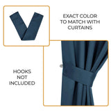 Classic Modern Solid Room Darkening Blackout Curtain Panels, Set of 2