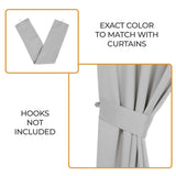 Classic Modern Solid Room Darkening Blackout Curtain Panels, Set of 2